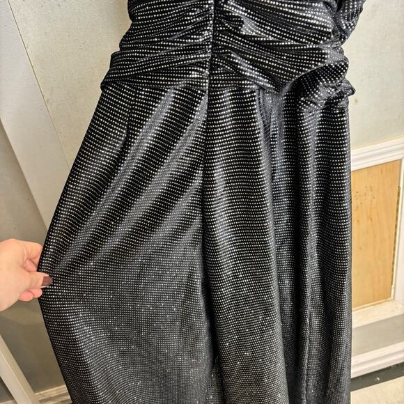 NWT Patbo Strass Velvet Tie-Front Jumpsuit - Picture 12 of 12